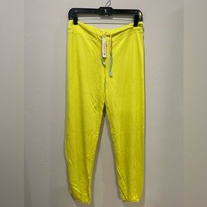 NWT Sundry Revolve Lime Pop Ombré Cord Sweatpants Size 2 = Medium Jogger